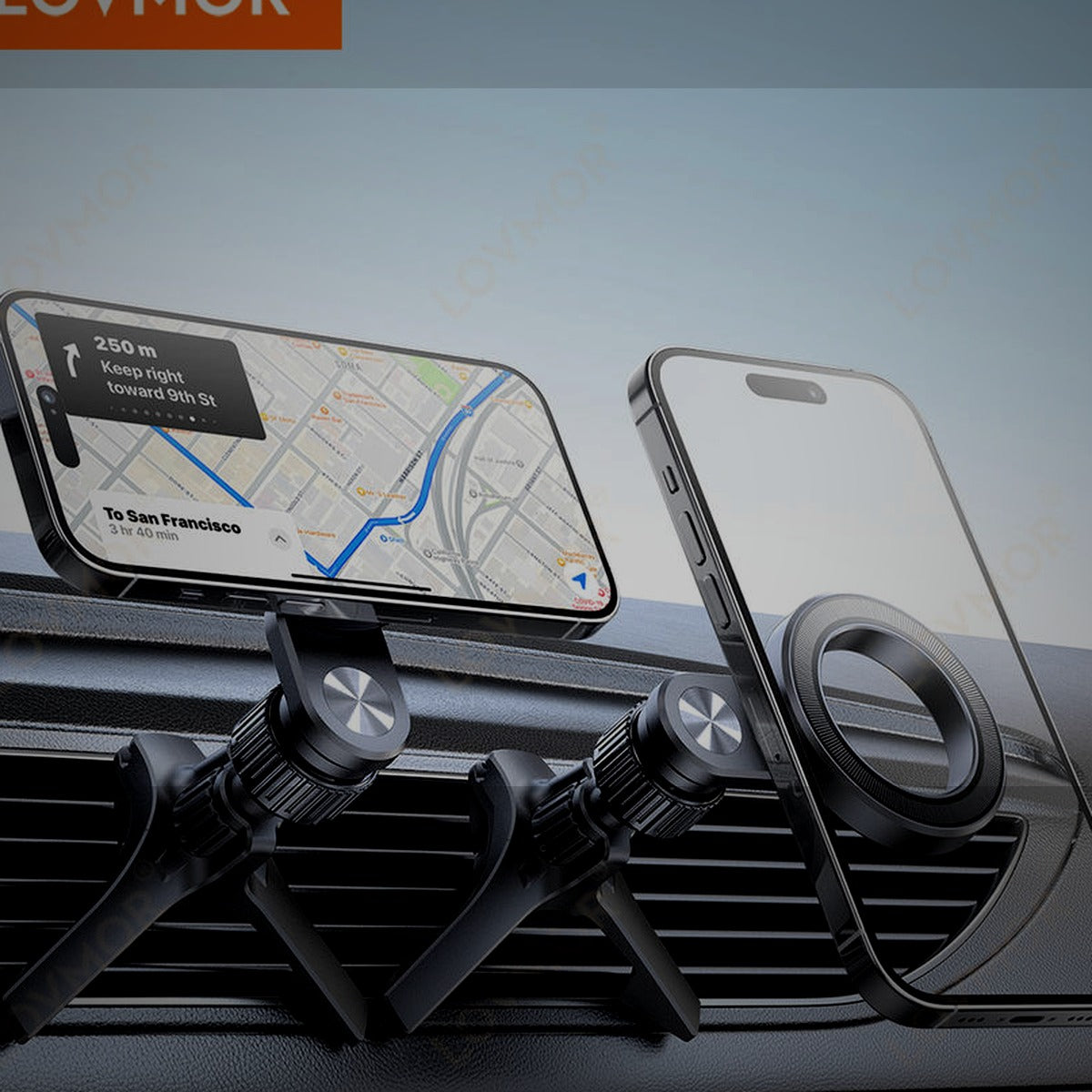 Magnetic phone mount homepage